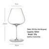 Premium Handmade Ultra-Thin Burgundy Red Wine Glass