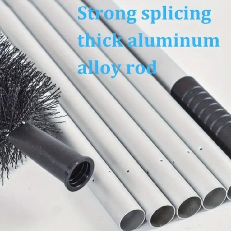 Expandable Rain Gutter Cleaner With Fast Release Mechanism For Easy Assembly Storage And SpiderWebs Removal Tasks