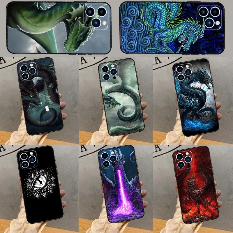 Legendary Dragon Phone Case For iPhone 16 Pro Max 15 14 12 11 13 Pro Max Plus 12 13 Mini XR 16e Funda Silione Cover