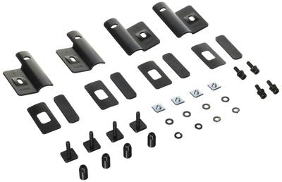 Terzo Dachträger Option Satz von 4 Aerobar Schwarz mit Teilenummern EA30AC (von PIAA) Klemmen, (Kompatibel mit EA303/EA308/EA309)