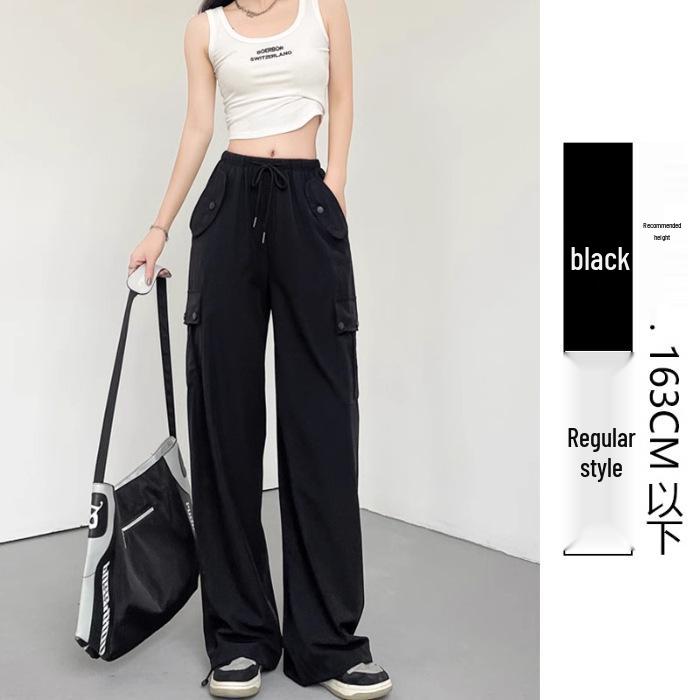 Damen Cargo Hose Rosa: Sommer 2025 Leicht Petite Schnelltrocknend Weitbein Sportlicher Stil