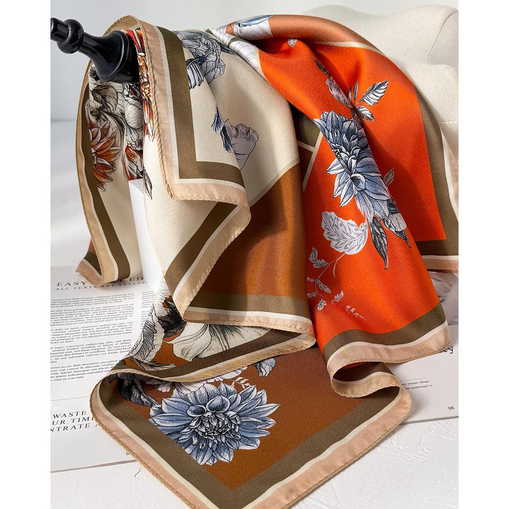 Summer New Decorative Square Scarf 111 Mulberry Silk Versatile Silk Scarf Women's High Sense Professional Scarf Scarf Scarf