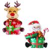 1pc 3D Gift Box Santa Claus Foil Balloons Gift Box Elk Balloon Christmas Decorations for Home Navidad 2026 Decor