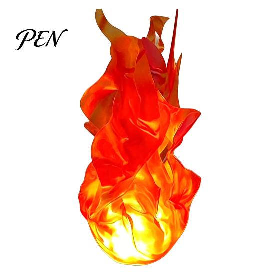 Safe Artificial Fireball Floating Prop, LED Glowing Flame Halloween Handheld Prop for Cosplay, Lightweight Battery Powered Stage Light Party