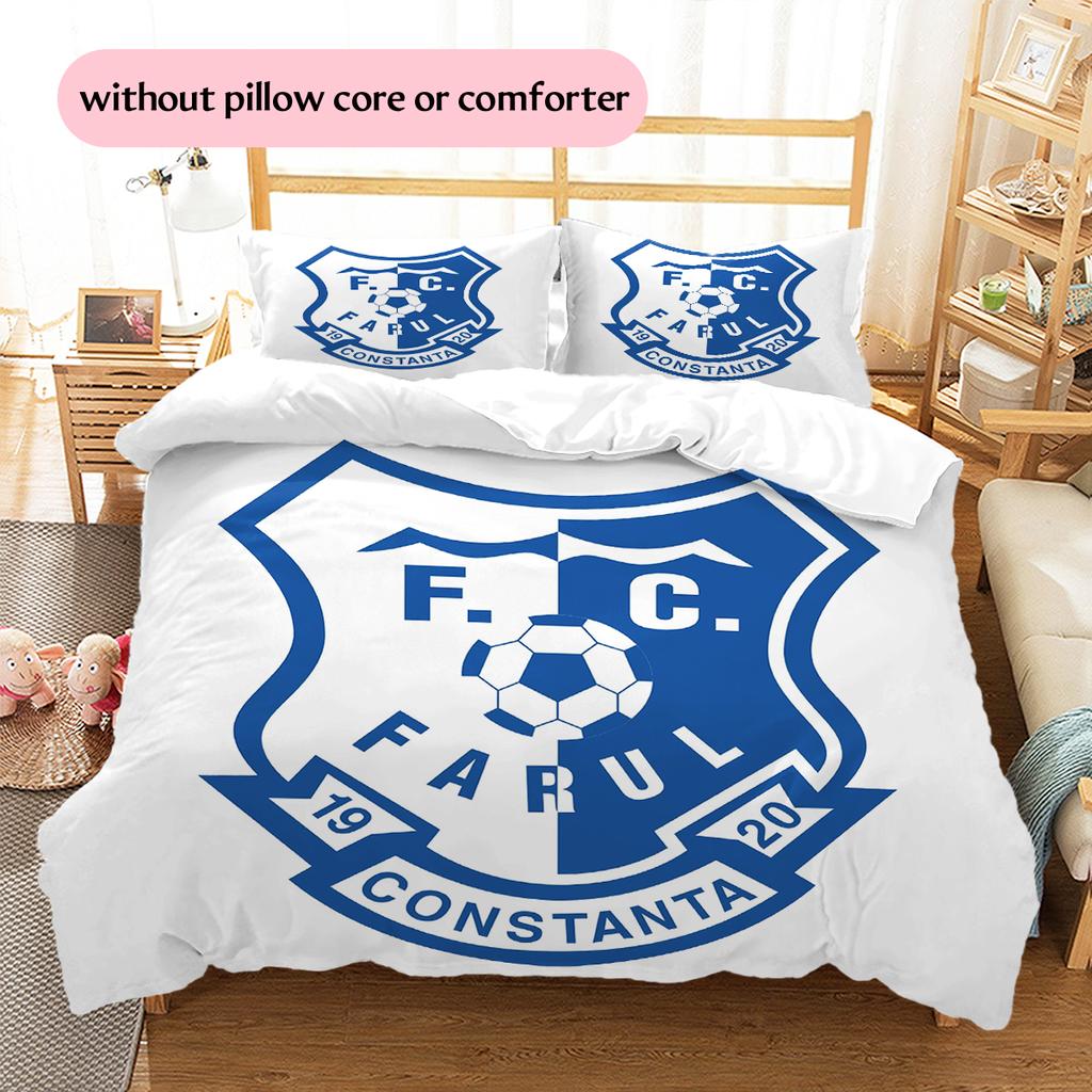 Biancheria da letto con motivo Farul FC Decorazione per la casa Regalo di compleanno (1 * copripiumino + 2 * federa, senza nucleo)