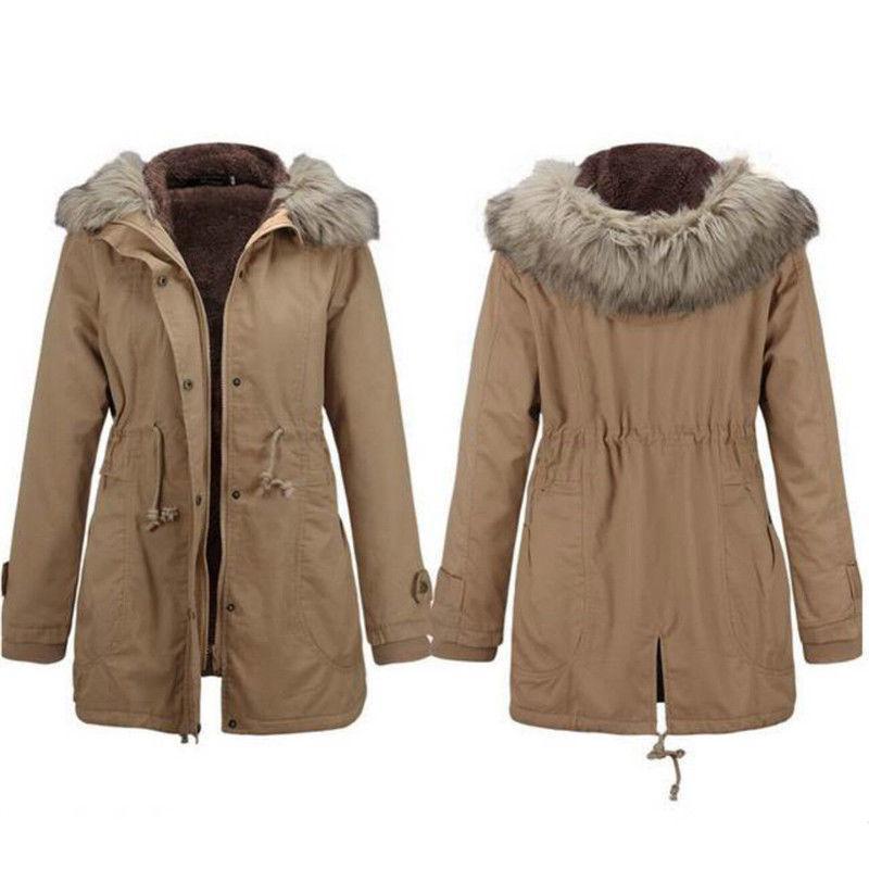 Women's Cotton Padded Winter Down Coat Jacket Thicken And Warm Long Parka For Cold Weather