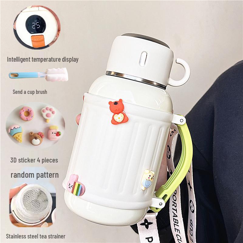 Large Capacity Insulated Thermos Flask – Portable Water Cup for Students, Men & Women