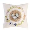 Happy Easter Cushion Cover Bunny Eggs Printed Pillow Cover Easter Rabbit Printed Pillowcase Home Decorative Throw Pillow Case