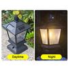 Waterproof Intelligent Decorative Post Solar Lights Outdoor Landscapes Pole Lamps for Yard Garden Fence Patio Pathway Porch