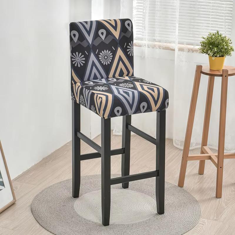 Stretch Pub Counter Stool Cover, Bar Stool Covers Dining Room Chair Covers, Chair Seat Slipcovers Short Back Chair Covers for Bar Stool Cafe Universal sizes