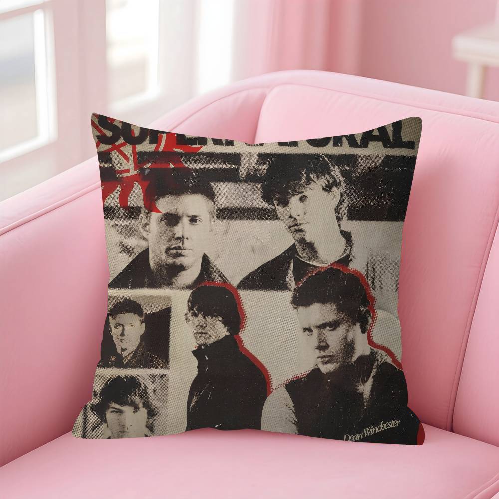 Tv Series Supernatural Pillow Cover Sofa Cushion Cover Home Room Decoration Children Gift