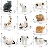 Cute PVC Cat Doll Ornaments 9 Colors DIY Cat Figures Statue Mini Model Desktop Toys Home Decoration