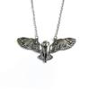 Owl Moon Forest Pendant Necklace With Alloy Chain For Fashion Enthusiasts