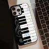 Korean INS Art Piano Key Notes Creative Cute Phone Case For iPhone 17 16 15 14 13 12 11 Pro Max 17Air 16E X XR XS 7 8 Plus Cover