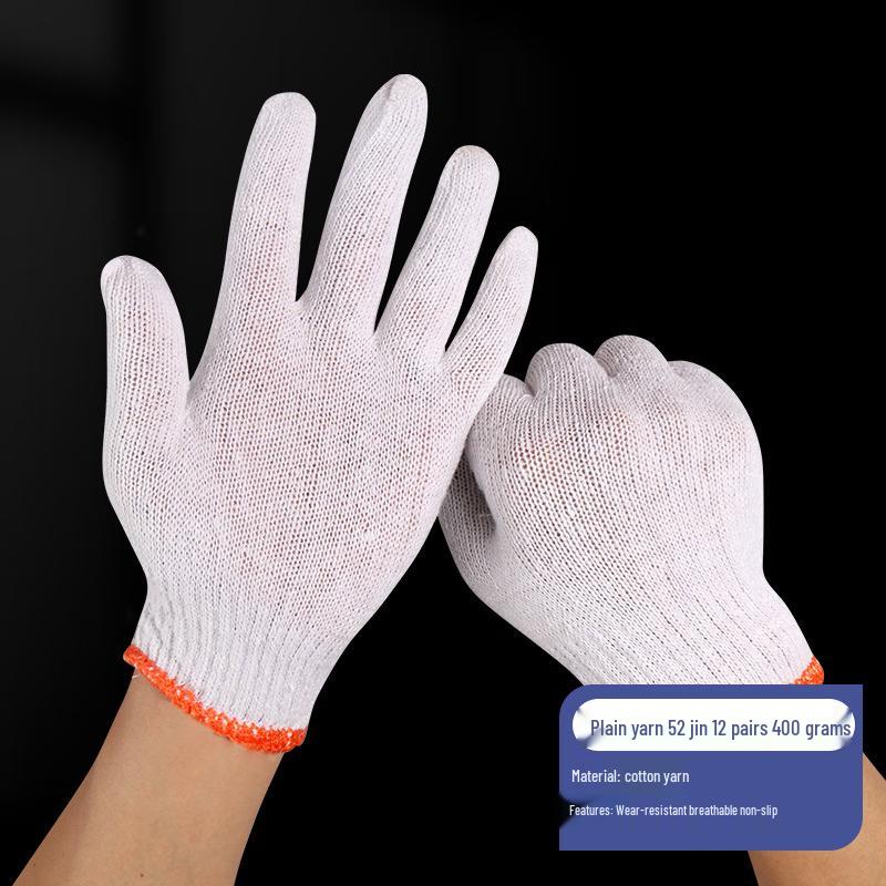 Jingyu Work Gloves - Cotton Blend Anti-Slip Standard