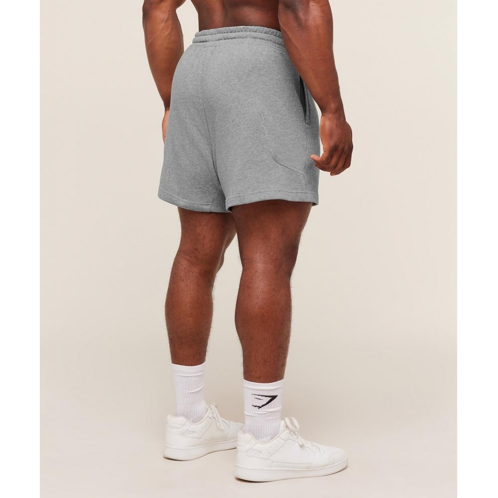 Gymshark Power 5  Shorts Charcoal Core Marl A4b9o Gbbb