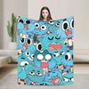 Gumballs Fleece Throw Blankets Blankets for Bed Outdoor Super Warm Bed Rug,