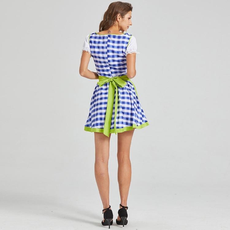 Set Costume Bavarese Tedesco Oktoberfest per Donne Adulte, Vestiti Dirndl Costume da Birra per Halloween e Carnevale del Festival della Birra