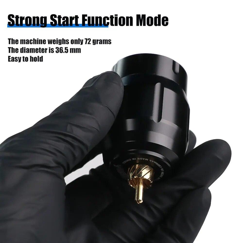 Kit complet pentru mașină de tatuaj Sursă de alimentare fără fir pentru tatuaje, baterie de 1500 mAh pentru cartuș, ace de tatuaje, set de stilouri rotative pentru tatuaje