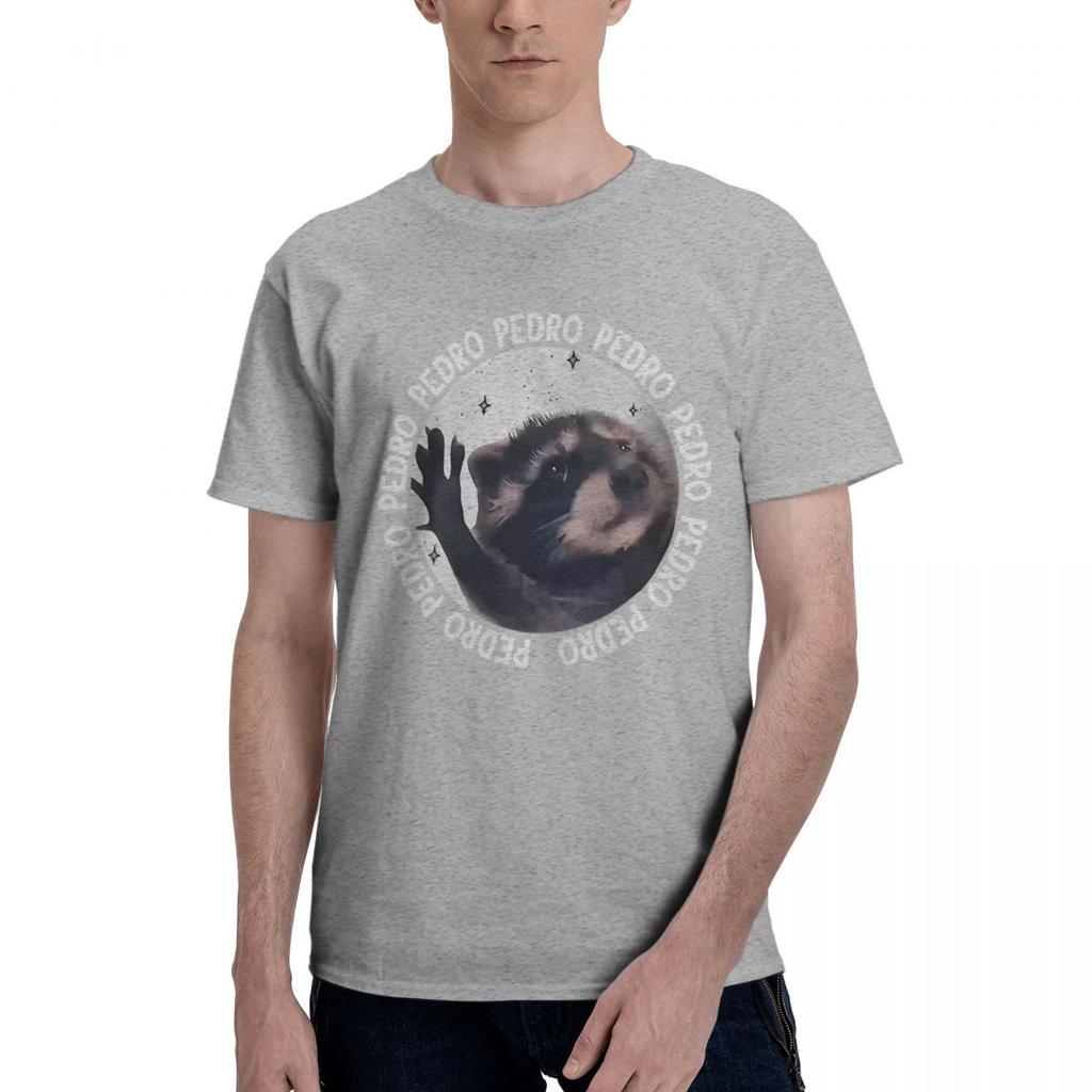 Raccoon Pedro Dancing Meme 100 Cotton Casual Breathable Confortable Cute Short Sleeve TShirt Graphic Tee