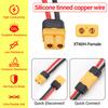 Universal 12V Alligator Clip to T Plug/XT60H Female Plug Connector 14AWG Cable for Car Battery Charger Spare Part DIY Accessory