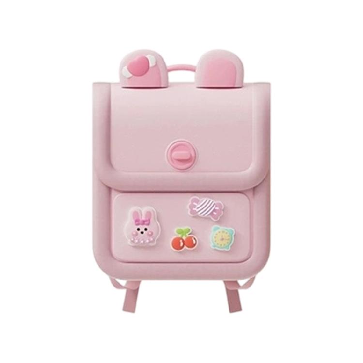 

Waterproof Kindergarten Backpack For Kids Ergonomic School Bag Cartoon Prints Lightweight Daypack Spacious Interior рожевий