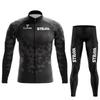 Quick-Dry Cycling Jersey Set Long Sleeve Road Bike Outfit Men Women Tour De France Style