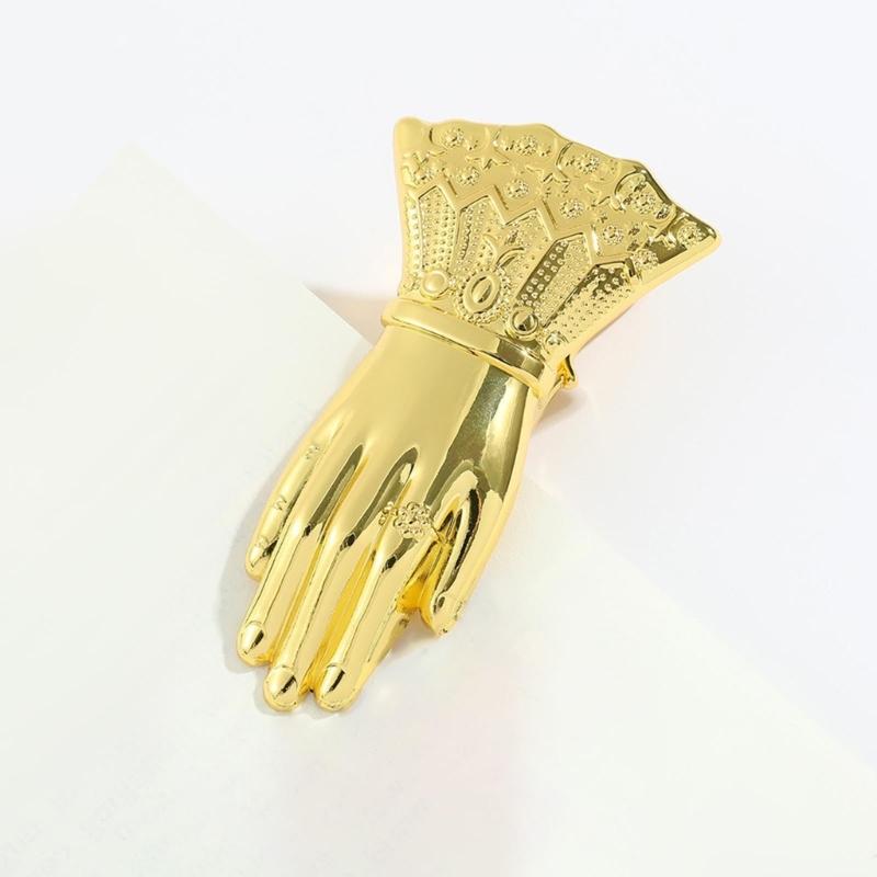 Metall-Büroklammer Damenhandförmige Buchklammern Retro Seitenhalter Binderklammern Für Effizientes Papiermanagement