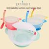 Durable, Non-Slip Suction Bowl Set for Toddlers: Includes Training Bowl, Temperature-Sensitive Spoon, Fork, and Lid