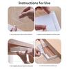2Pcs Plastic Adhesive Under Cabinet Storage Boxes Under Desk Drawer Organizers Household Organization Tool