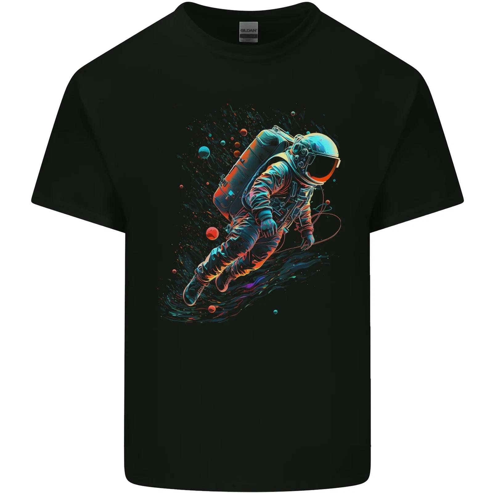 An Astronaut in Outer Space Man Kids T-Shirt Childrens 3XL
