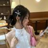 Starfish Geometric Side Spring Metal Bang Hair Clip, Zinc Alloy Snap Barrette for Women and Girls, Straight Curly Hair Fringe