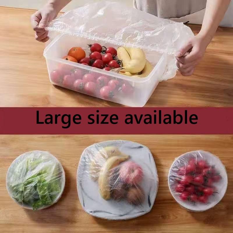 50PCS Reusable Durable Food Storage Covers for Bowls Elastic Plate Lid Covers Vacuum Bags For Kitchen Food Fresh Seal