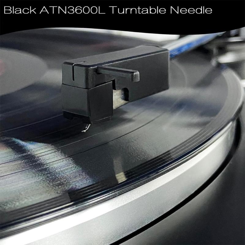 Turntable Needle Plastic Styluses Phonograph Maintenance Part with Cleaning Brush Turntable Styluses for Record Player
