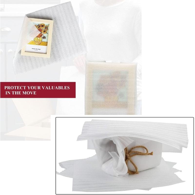 40Pack Foam Wrap Sheets Foam Wrap Cushioning Materials,Moving Supplies for Packing Storage Shipping Foam Packing Sheets