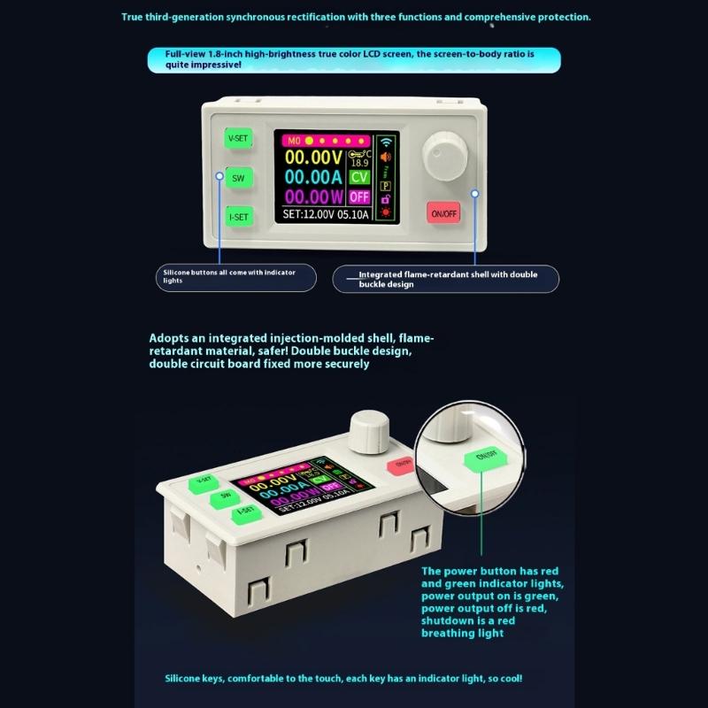 Large power 1200W 20A Output Adjustable Regulator Simple Installation for Laboratory Equipment & Circuits Maintenance