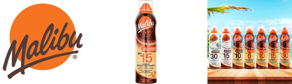 Malibu Sprej na tělo Suchý olej ve spreji SPF15 175ml