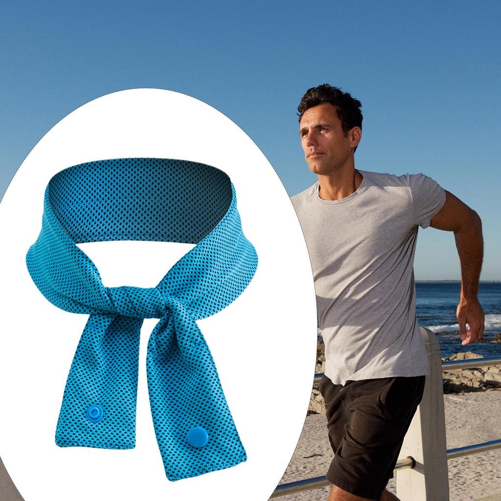 Cold Feeling Multicolor Cooling Ice Scarf Neck Wraps Quick Drying Sports Headscarf Nylon Soft Scarf Sports Accessories