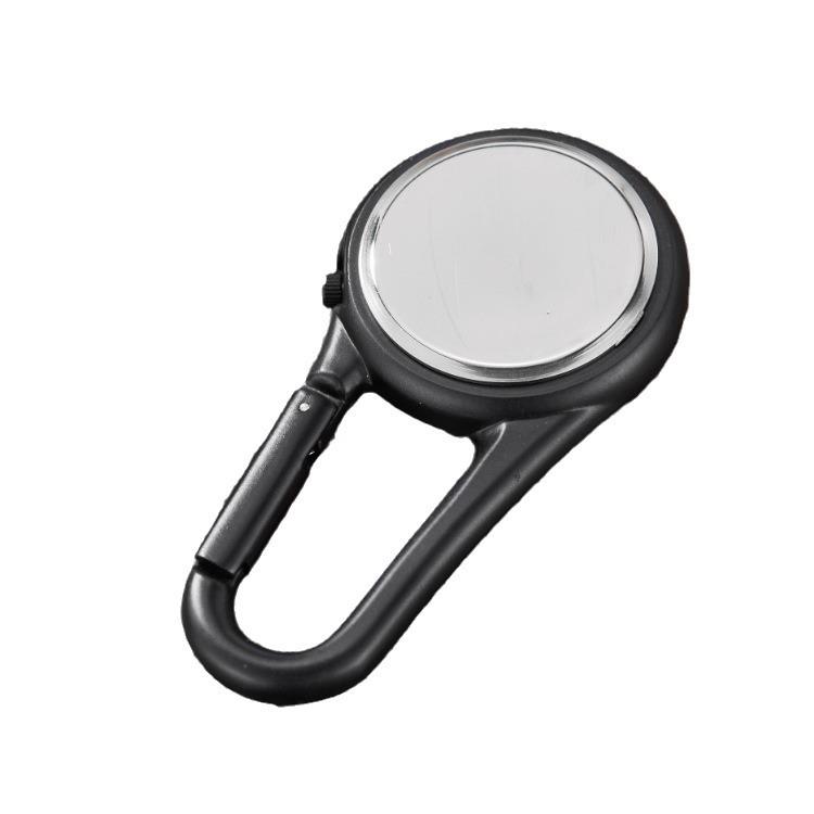 Alloy Material Fluorescent Dial Multi-Functional Mountaineering Pendant Watch, Safety Buckle Pointer Multi-Functional Mountaineering Pendant Watch
