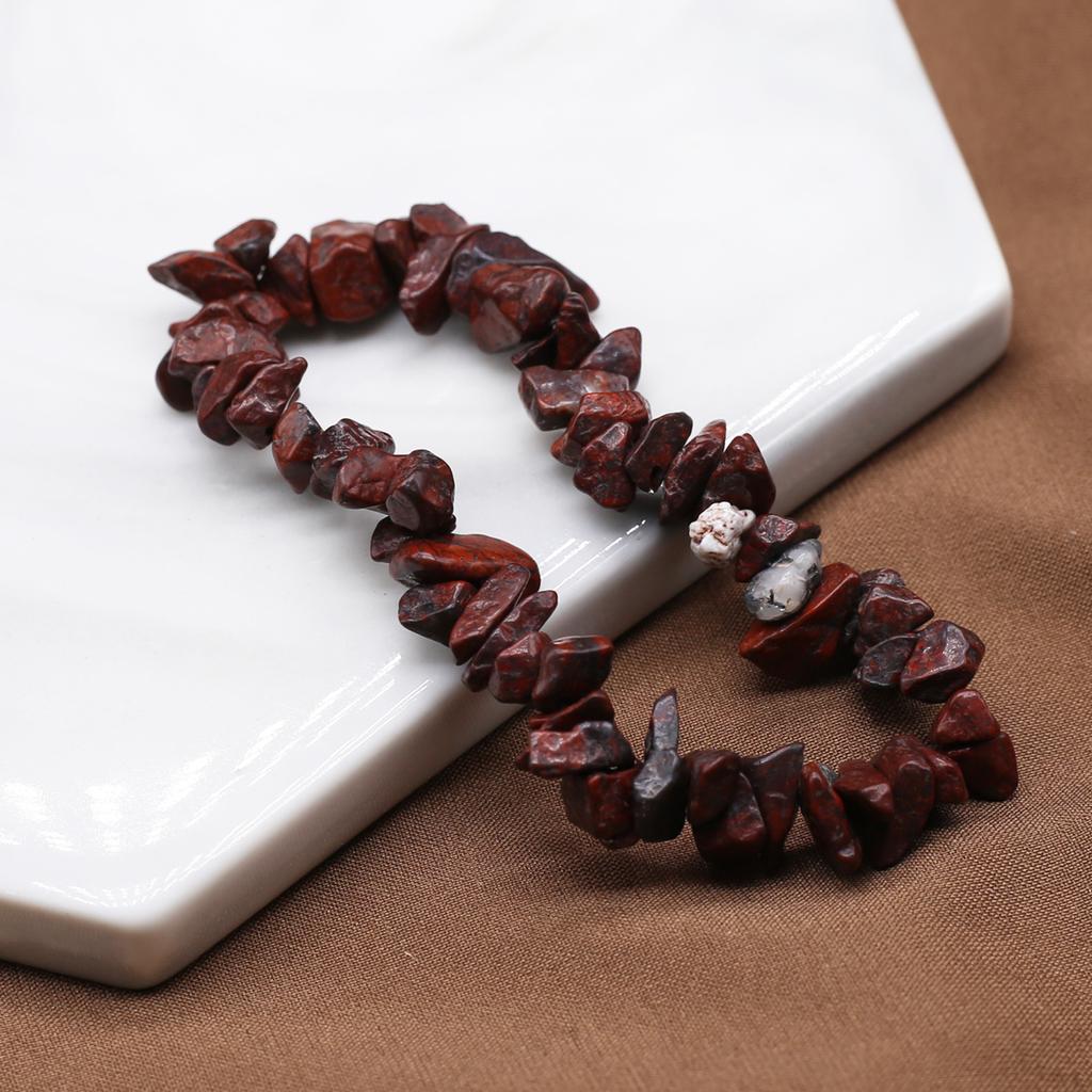 Nový styl dámský náramek přírodní kámen malachit/labradorit štěrkový náramek pro ženy narozeninový dárkový řetízek pro štěstí 18 CM