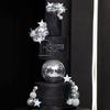 Disco Ball Cake Topper Mirror Balls Cake Decorations with Silver Stars Cake Topper for 70s 80s Disco Dance Party Supplies