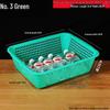 Large White Plastic Rectangular Kitchen Basket for Draining, Washing, and Storage