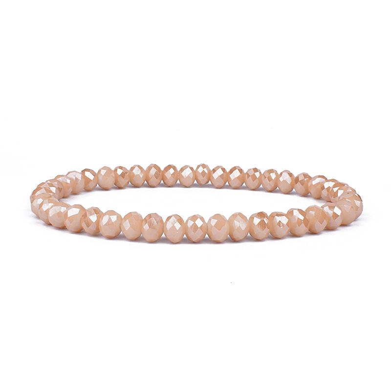Mini Geslepen Kristal Armband Dames Luxe Kralen Dames Armband Mode 6/8mm 41kleur Kristallen Kralen Armband Vriendschap Sieraden