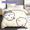 Chiikawa  Pattern Bedding Quilt Set  Home Decoration  Gift (1 * Duvet Cover + 2 * Pillowcase  Without Core)