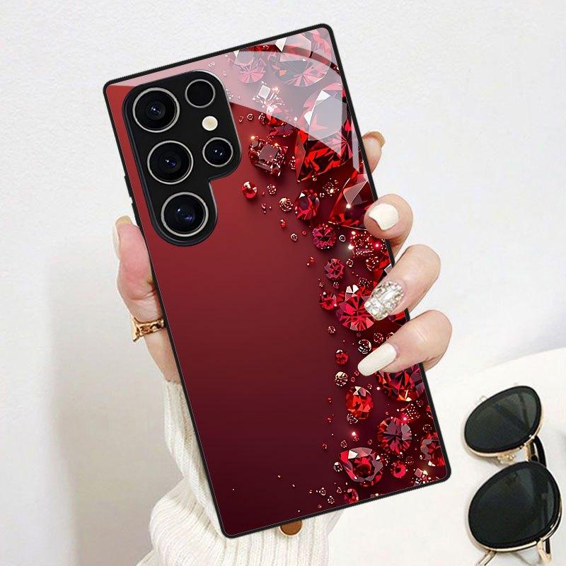 Highend Phone Case Electroplated Glass hard TPU PhoneCase for Samsung Galaxy S26 S25 S24 S23 S22 S21 FE Ultra Plus Dropresistant