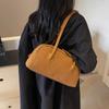 Aesthetic Faux Suede Bag Retro Single Shoulder Bag Fashion Underarm Bag  Winter