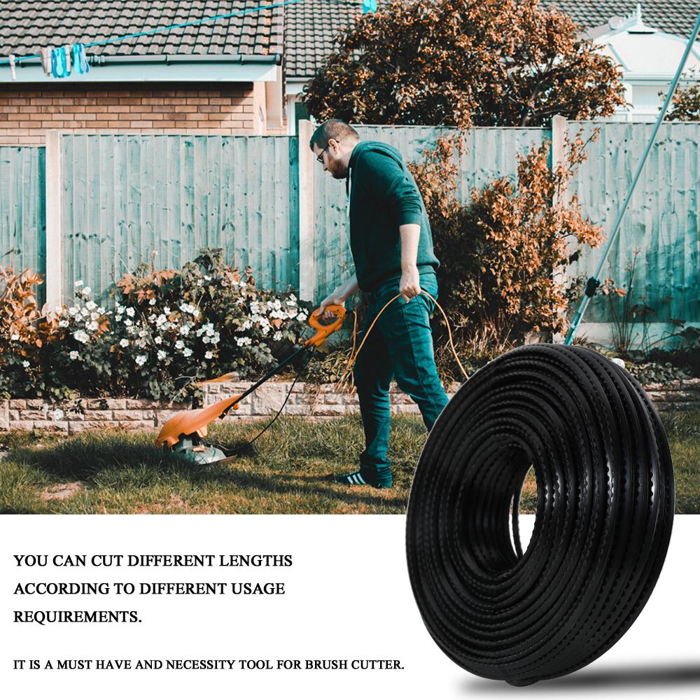 3.0mm 60 Meters Professional Fine Quality Nylon Sawtooth Trimmer Rope Brush Cutter Strimmer Line Mowing Wire Lawn Mower