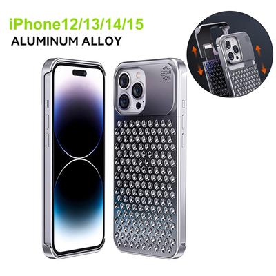 Aluminium Iphone 15 14 Pro Max Case Case Voor Iphone 12 13 Pro Iphone Case Holle Warmteafvoer Anti-val Geschikt