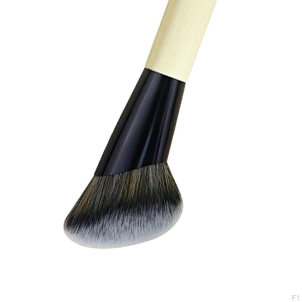 Pinceau Fond de Teint Double Embout Multifonctionnel Maquillage Visage pour Application Poudre Crème Liquide
