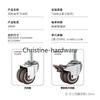 4Pcs/Set 2” Heavy Duty Swivel Stem Rubber Caster Wheels M12 X 25mm Locking Casters Replacement Casters for Furniture